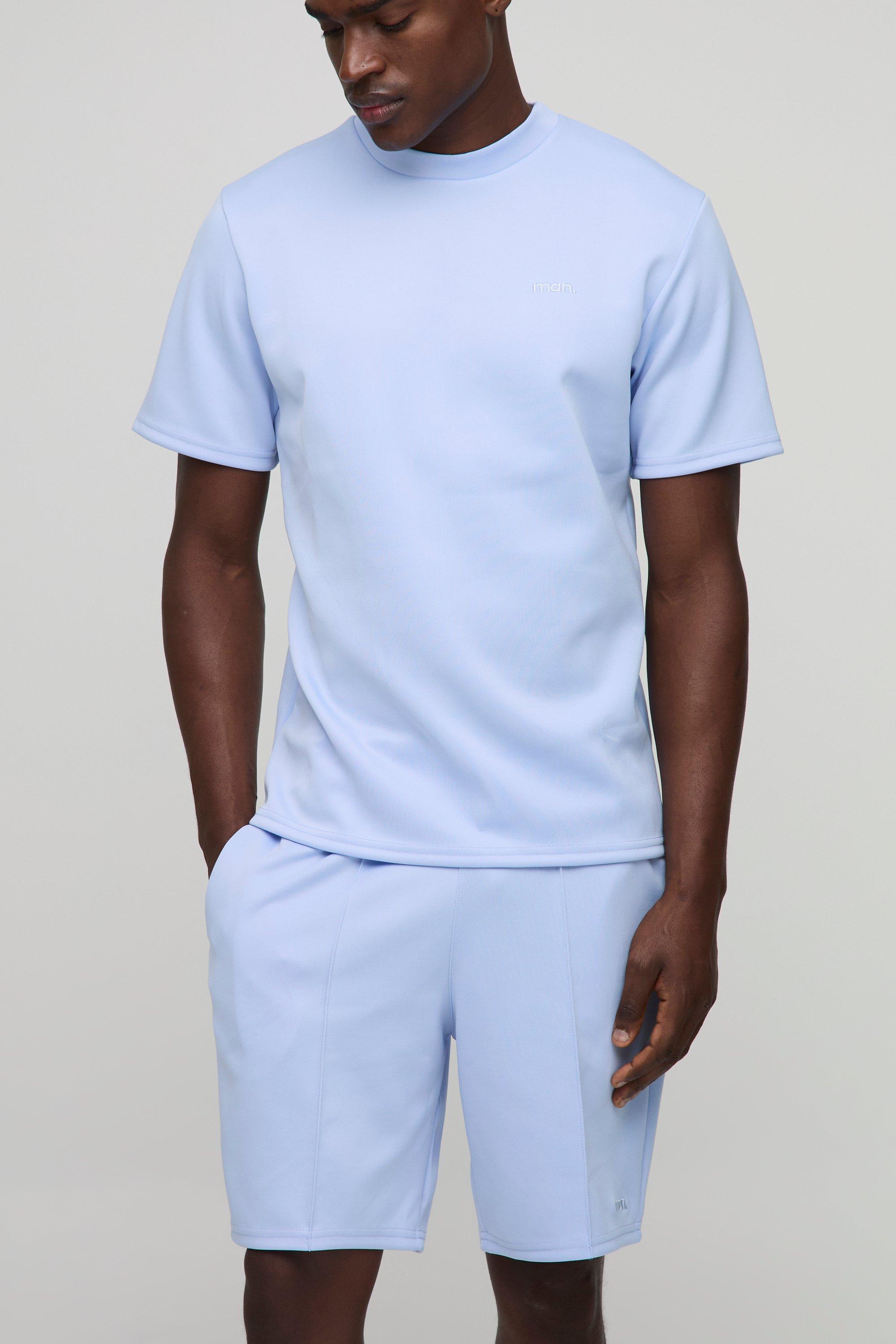 Regular Fit Man Scuba T-Shirt & Short Set